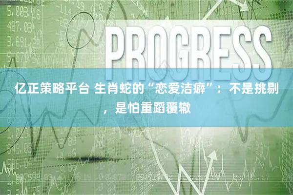 亿正策略平台 生肖蛇的“恋爱洁癖”：不是挑剔，是怕重蹈覆辙
